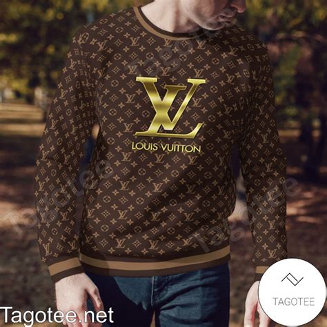 louis vuitton brown monogram sweater